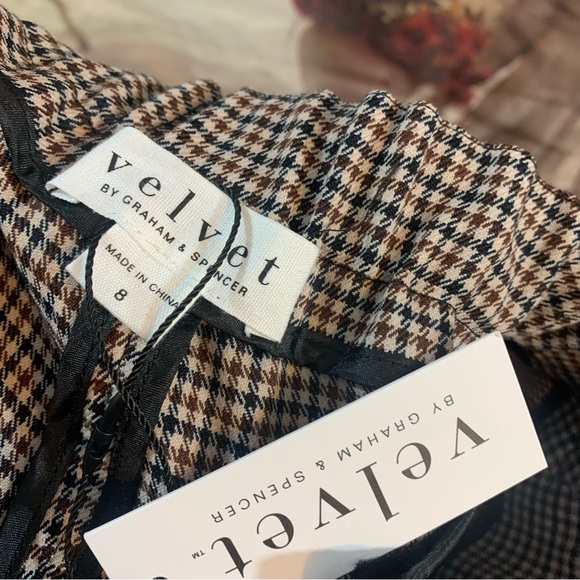 NEW Velvet by Graham & Spencer Plaid Trousers - Picture 10 of 11
